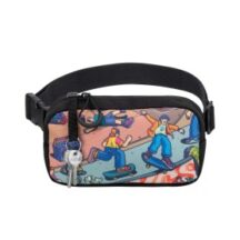 RIVACASE 5410 Sac Banane Noir « Skaters »