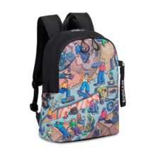 Sac À Dos RIVACASE 5420 Noir « Skaters » 12L