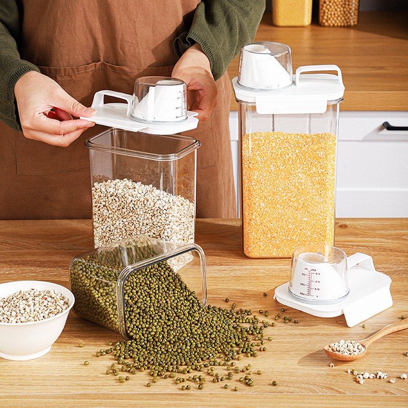 Bocal à grains avec verre doseur 1800 ml - 图片 4