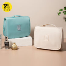 Trousse de maquillage de voyage pliable à crochet