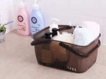 Panier de rangement pour salle de bain (marron)