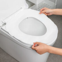 Couvre-siège de toilette jetable (lot de 10)