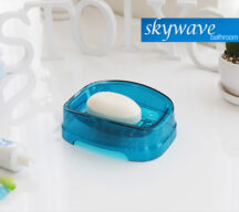 Porte-savon rectangulaire (bleu)