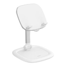 Support tablette bureau Baseus alu blanc pliable