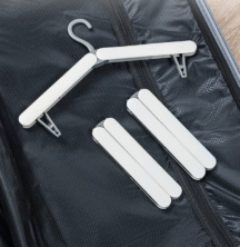 Cintre pliable de voyage avec clip